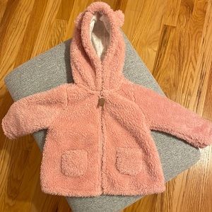 Carters Pink Sherpa Jacket. Size 9 months. No tags but never worn